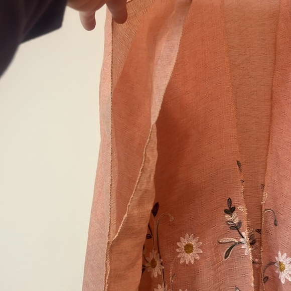 Daisy Peach Kimono - Picture 3 of 6